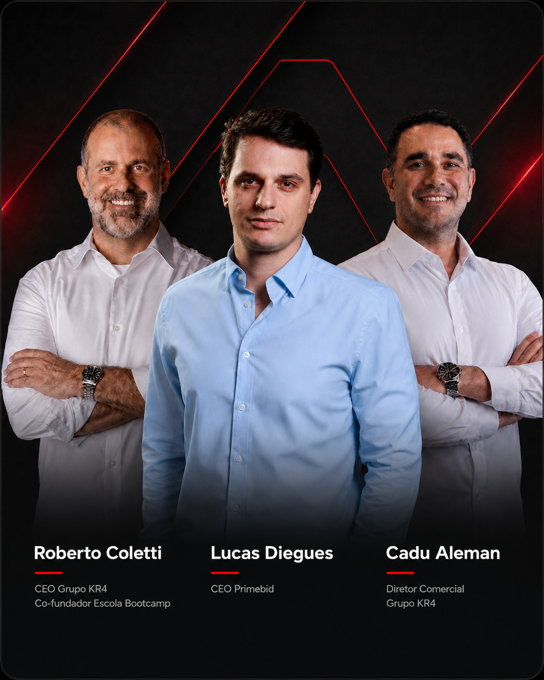 Mentores da imersão Primebid e Bootcamp